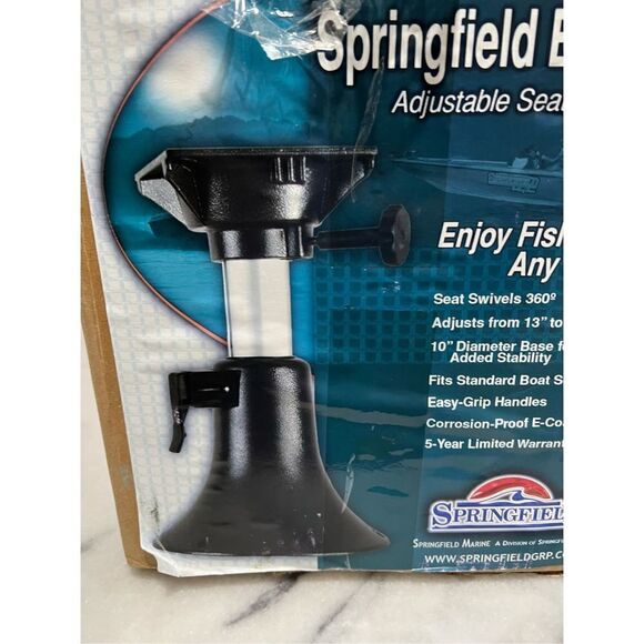 SPRINGFIELD MARINE - BELLE ADJUSTABLE 13" TO 17" PEDESTAL, POWDER COAT - Picture 2 of 7